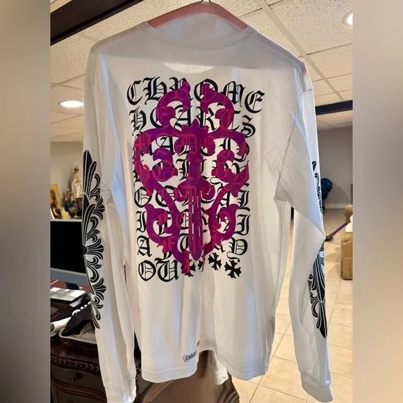 Tシャツ・カットソー Chrome Hearts Eye Chart Dagger Longsleeve T-shirt Chrome Hearts Eye Chart Dagger Longsleeve T-shirt Black